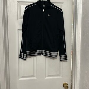 Nike Black Zip-Up Jacket - Vintage